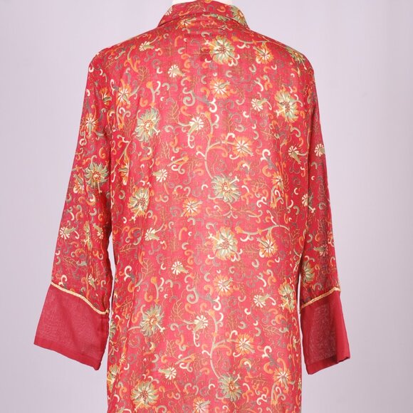 EUC Diza Gabo Printed Blouse, Sz - L/XL - Picture 6 of 6